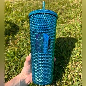 Blue Metallic Starbucks Tumbler